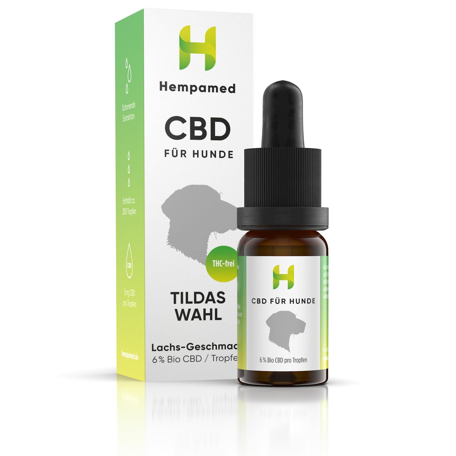 Öl für Hunde 600mg Tildas Wahl - Hempamed 
