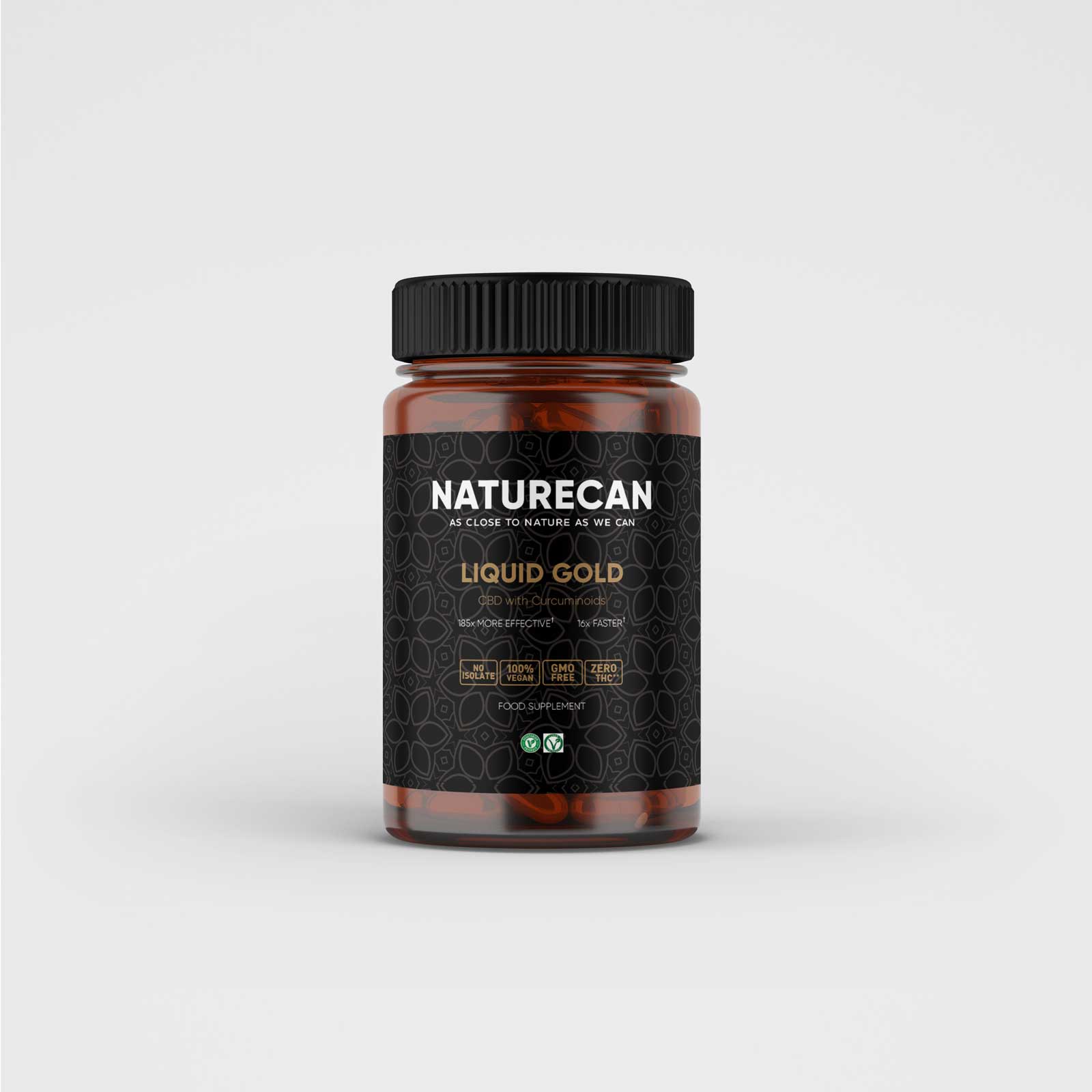 Liquid Gold CBD-Curcuminoid-Kapseln - 90