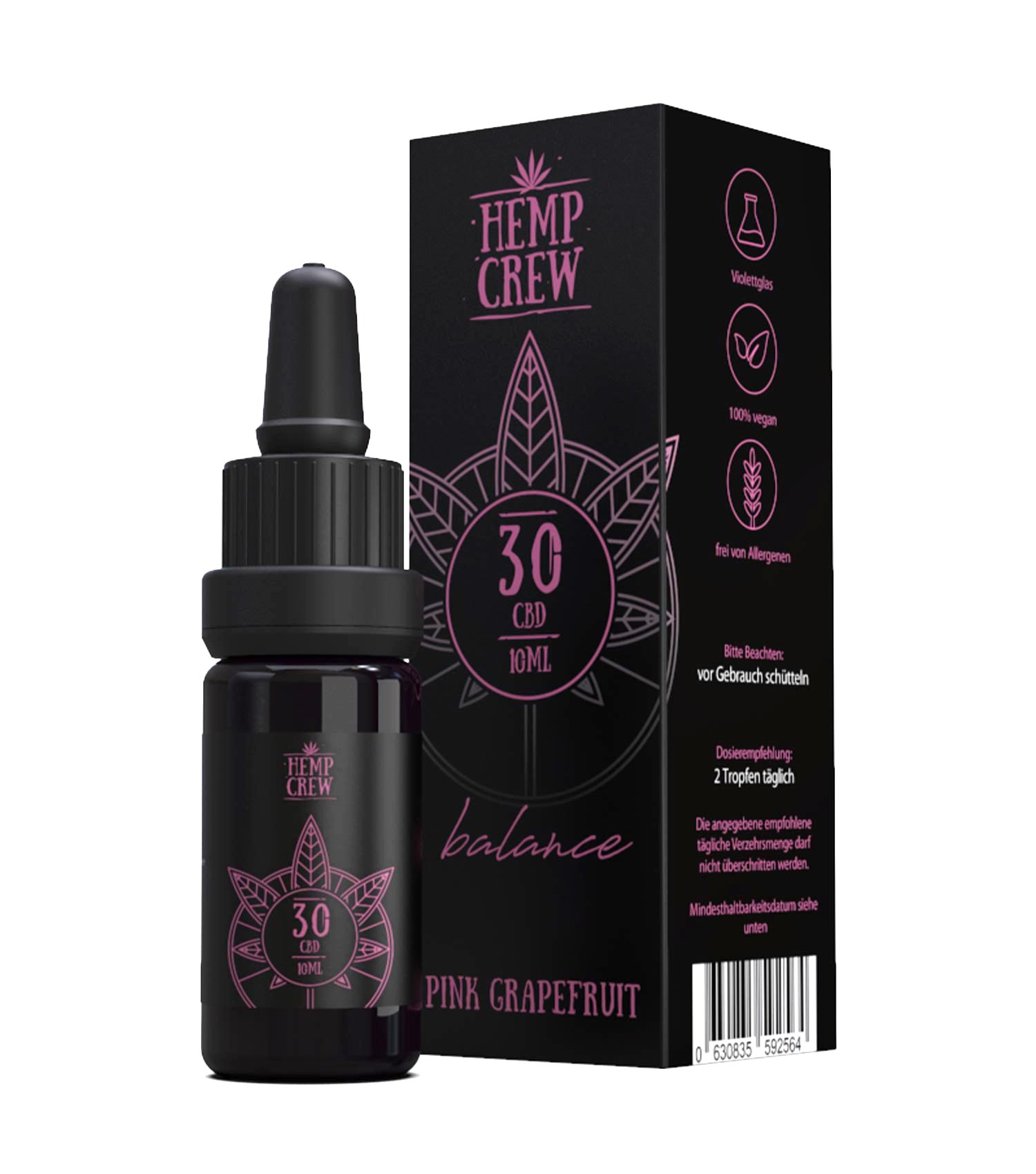 Öl 3000mg Pink Grapefruit - Hemp Crew