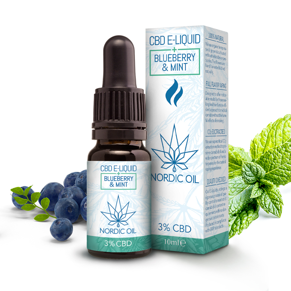 Liquid 300mg Blaubeere & Minze - Nordic Oil